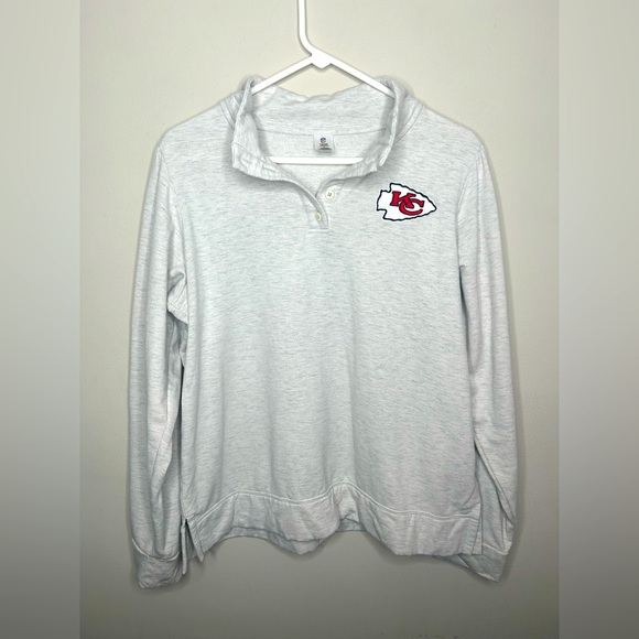 NFL Kansas City Chiefs Team Apparel Women Pullover Long Sleeve Sweater sz Large - Picture 1 of 10